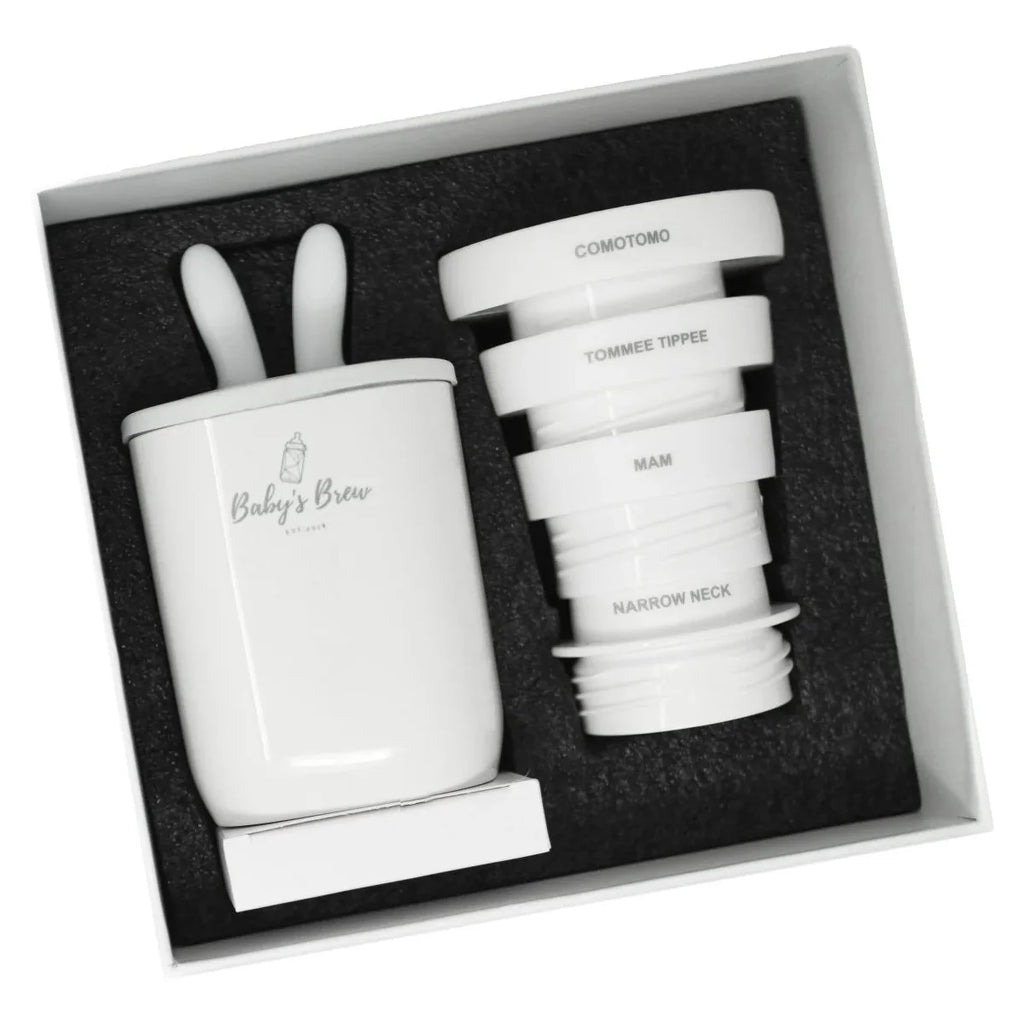 Baby Shower Sets Portable Bottle Warmer Adapter Pro Milk Warmers for Breast Milk, White