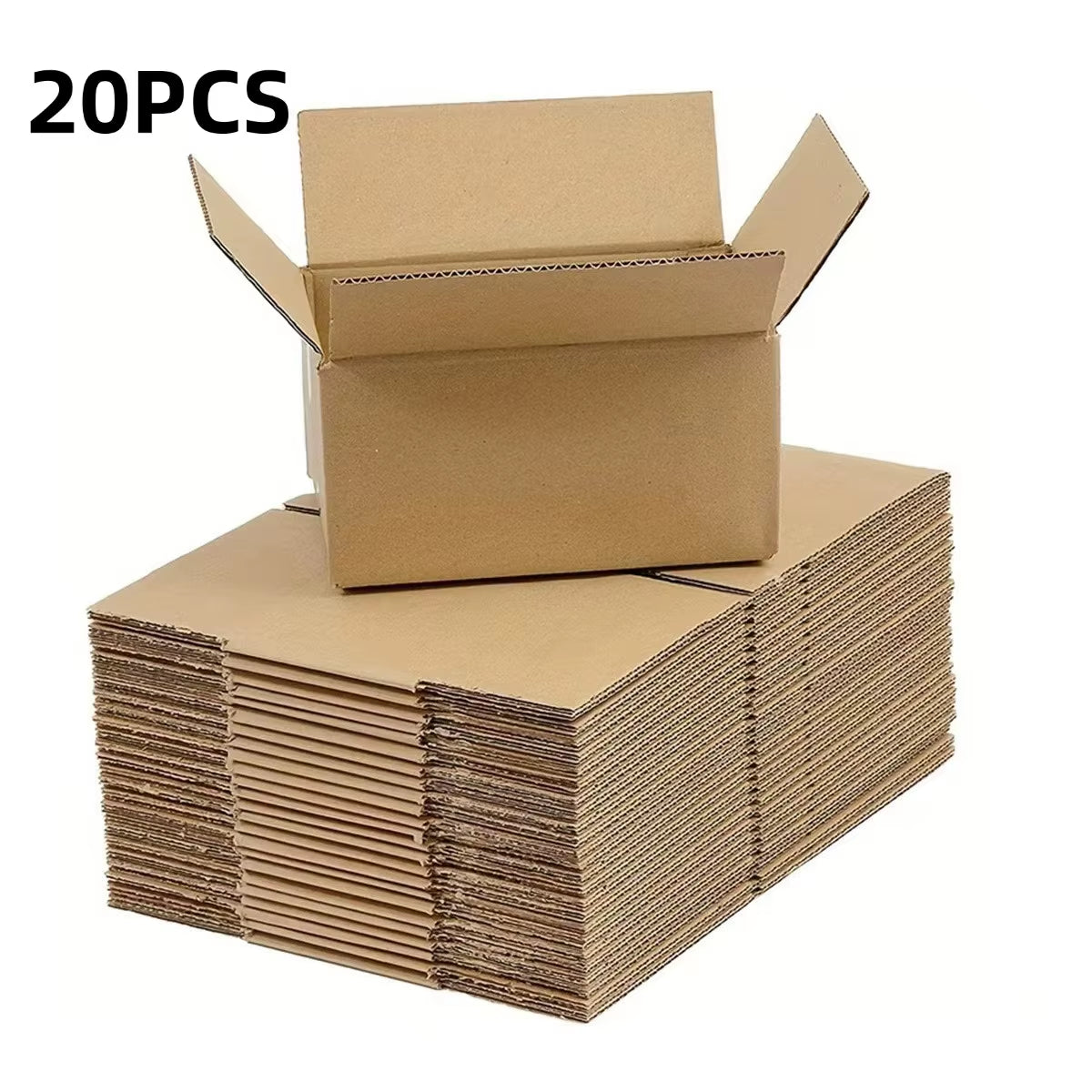 20Pcs Express Boxes,Corrugated Carton Packaging, Storage Boxes, Craft Boxes, Small and Medium-Sized Transport Packaging Boxes