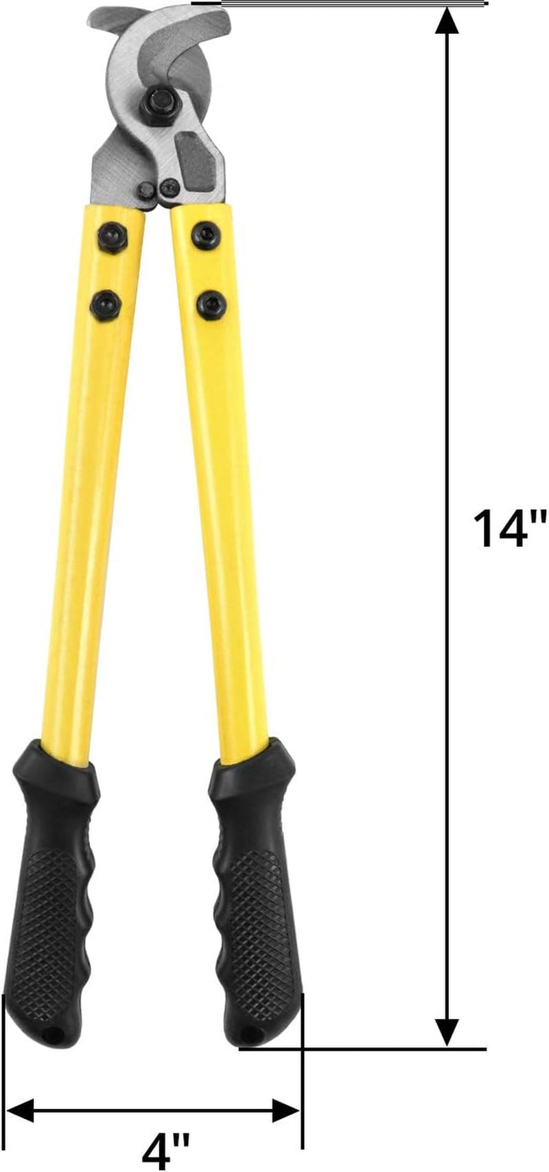 4/0 Gauge Wire Cutter 14" Heavy Duty Steel Cable Cutter for Battery & Welding