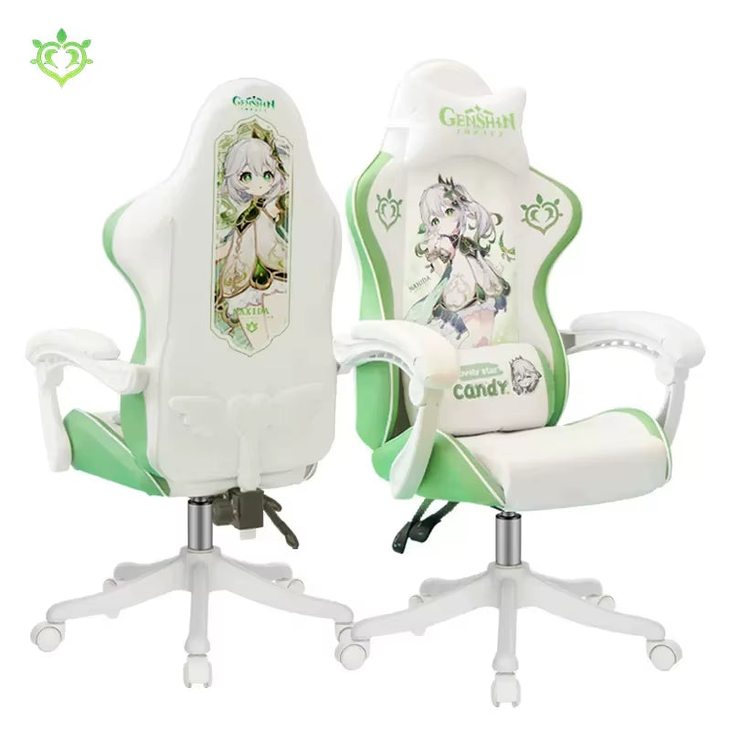 2024 New Gaming Chair Gaming Chair Ergonomic Chair Computer Chair Home Office Comfortable Reclining, Nylon Foot Game Chair