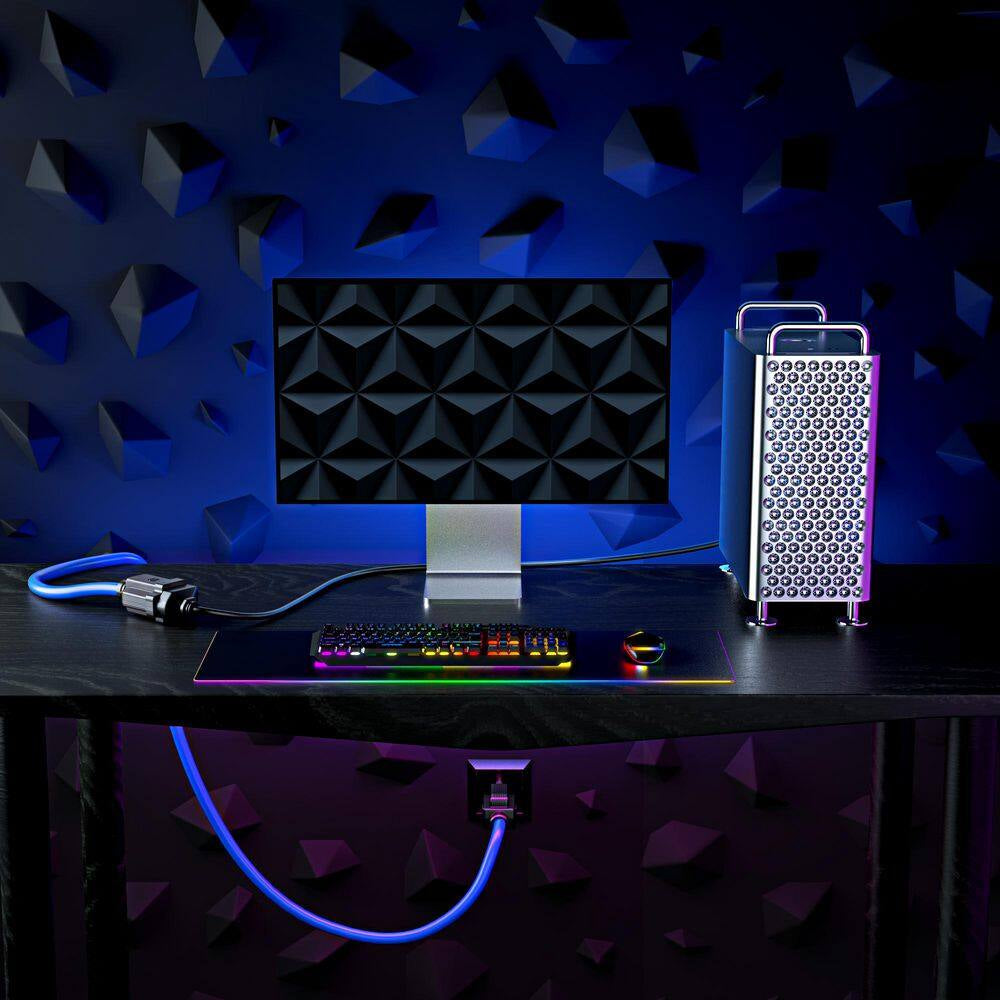 15 Ft. 16 / 3 Light Duty Indoor Extension Cord 13 Amps Blue