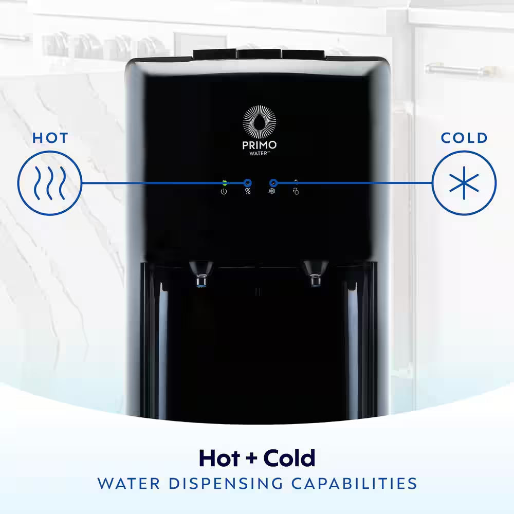Black Bottom Load Water Dispenser