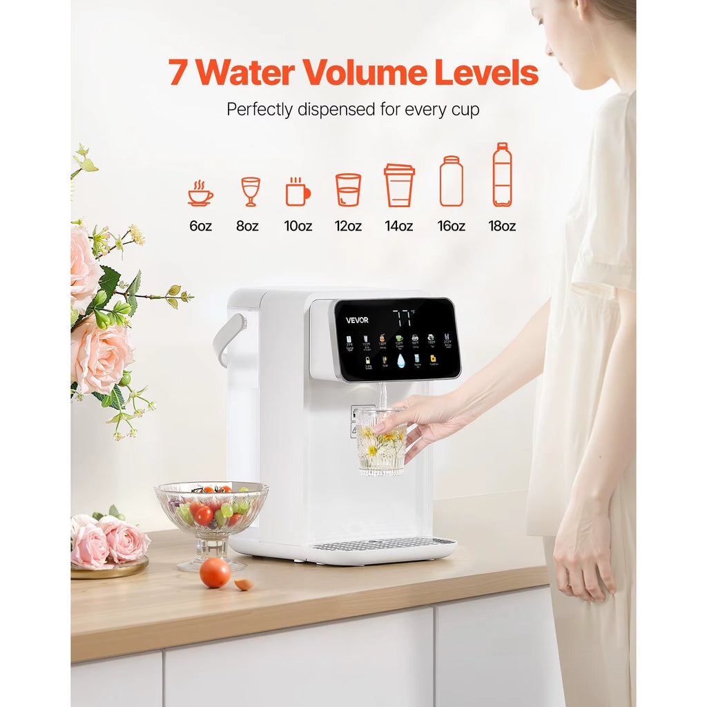 7 Temperature 7 Volumes 118Oz Tank Countertop Instant Hot Water Dispenser Desktop Water Dispenser with Instant Hot Water Feature