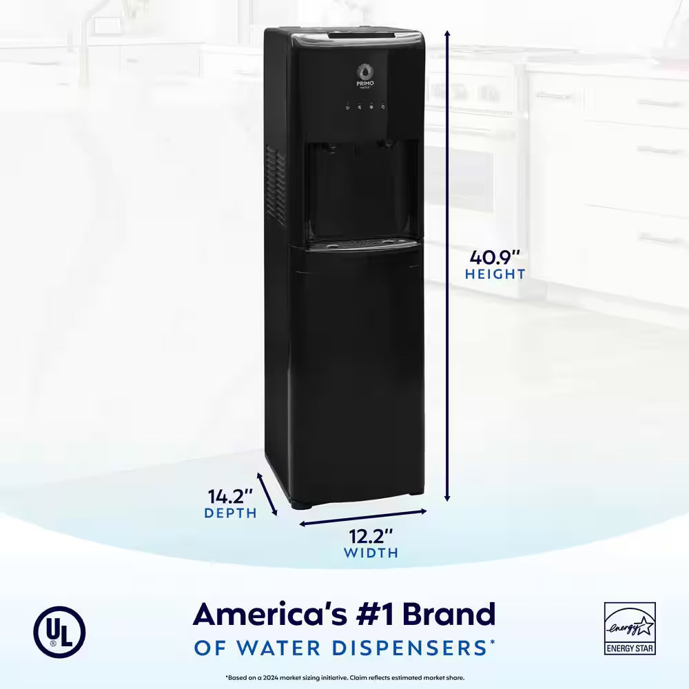 Black Bottom Load Water Dispenser