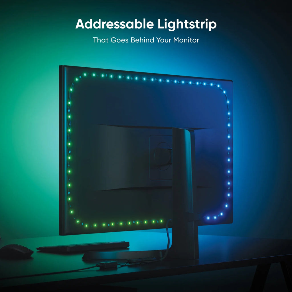 32" PC Screen Mirror LED Lightstrip for Monitors (1 Piece Unit)