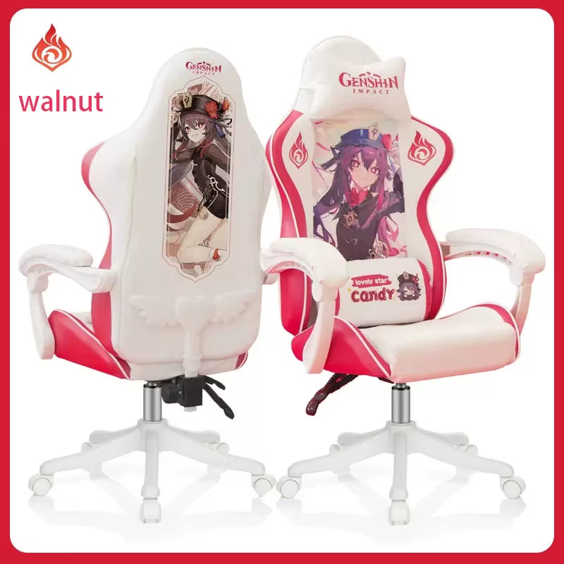 2024 New Gaming Chair Gaming Chair Ergonomic Chair Computer Chair Home Office Comfortable Reclining, Nylon Foot Game Chair