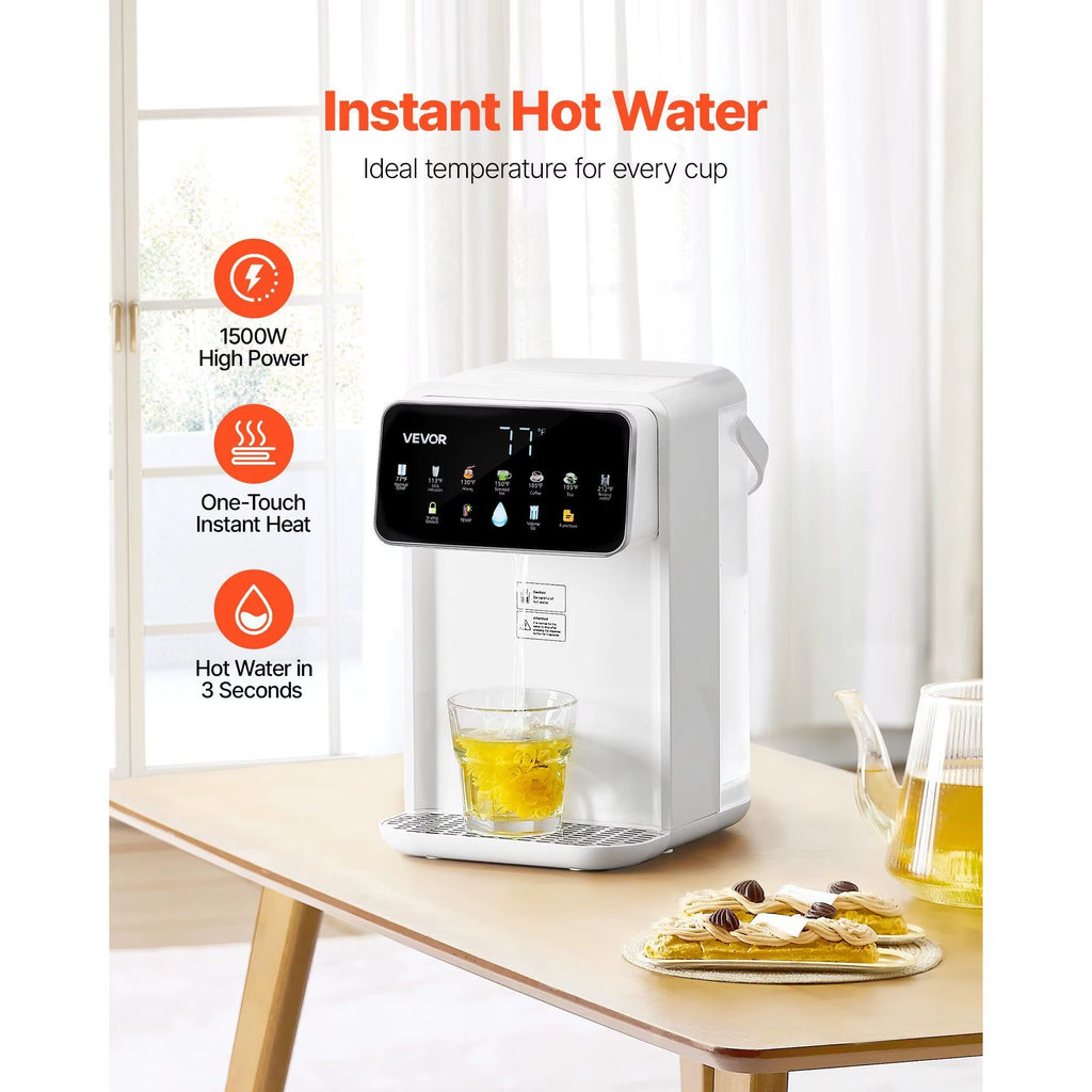 7 Temperature 7 Volumes 118Oz Tank Countertop Instant Hot Water Dispenser Desktop Water Dispenser with Instant Hot Water Feature