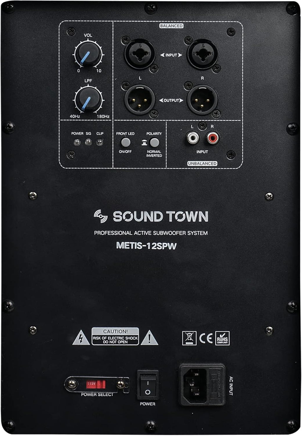 2-Pack 12” 1400 Watts Powered PA DJ Subwoofers with Class-D Amplifiers, 3” Voice Coil (METIS-12SPW-PAIR)