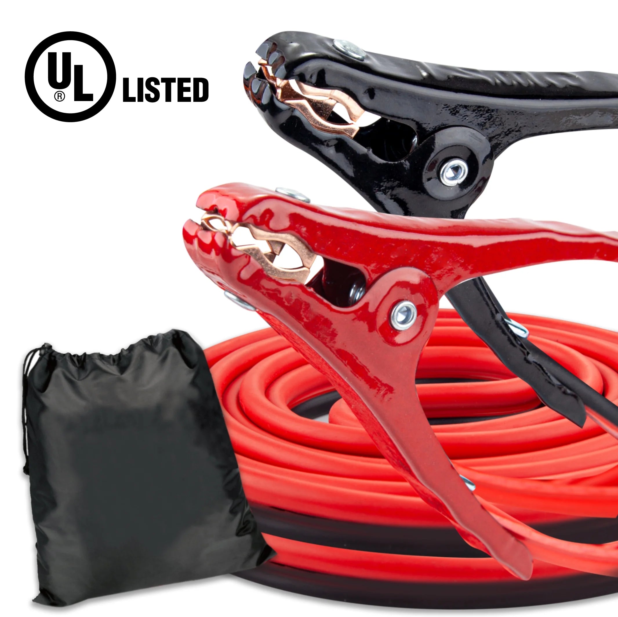 12-Foot 8-Gauge Heavy Duty Booster Cables, 165 Amps