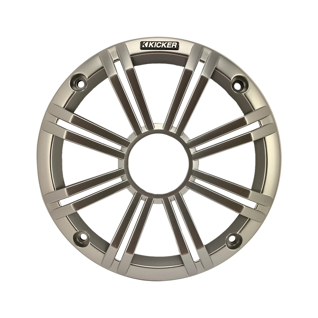 1 Pair (QTY 2) of  8" 2-Way 300 Watts Max Power Coaxial Marine Audio Multicolor LED Speakers with Silver Grilles, 50-Feet 16-Gauge Speaker Wire