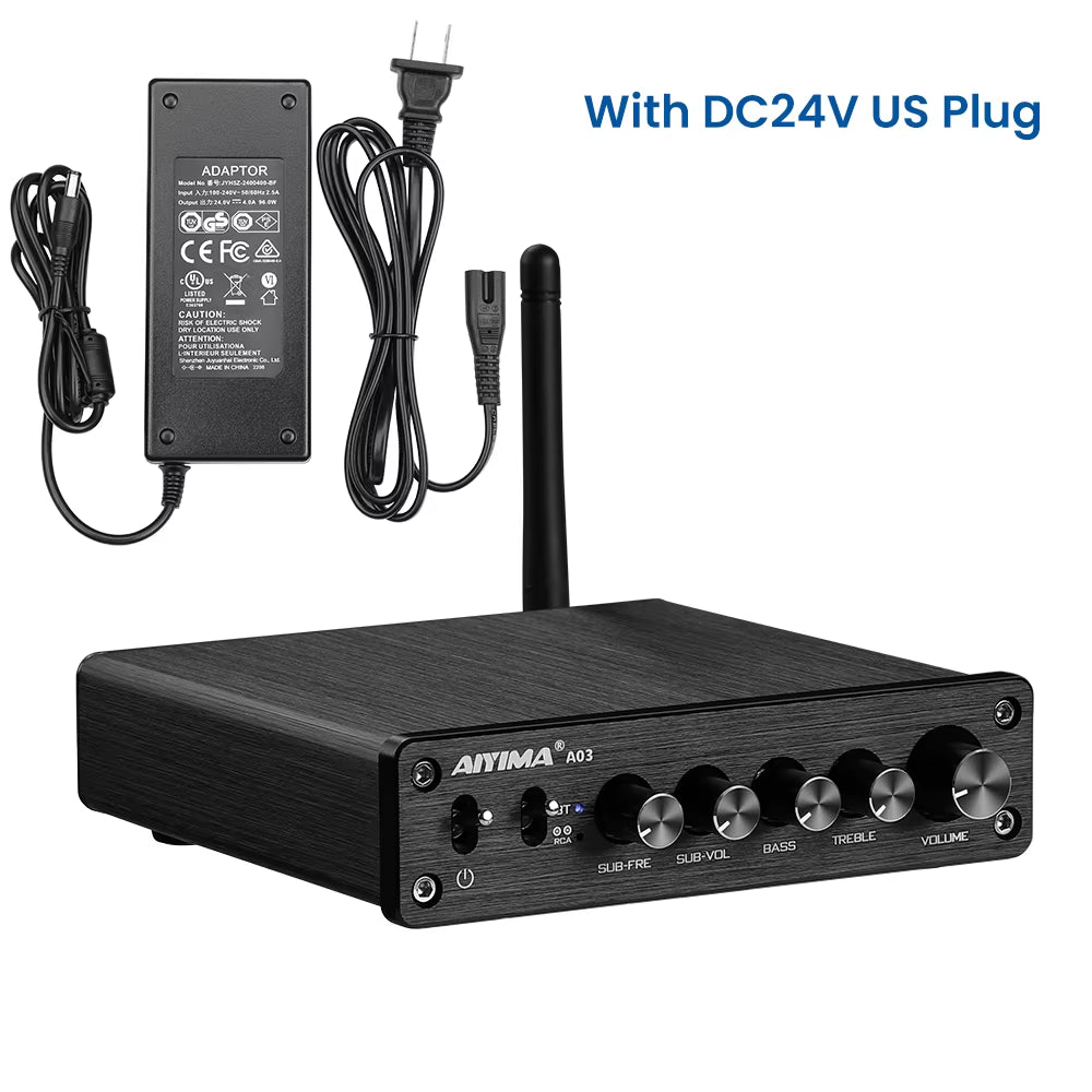 A03 TPA3116 Subwoofer Bluetooth Amplifier Hifi TPA3116D2 2.1 Digital Audio Power Amplifiers 50Wx2+100W Sound Amplificador