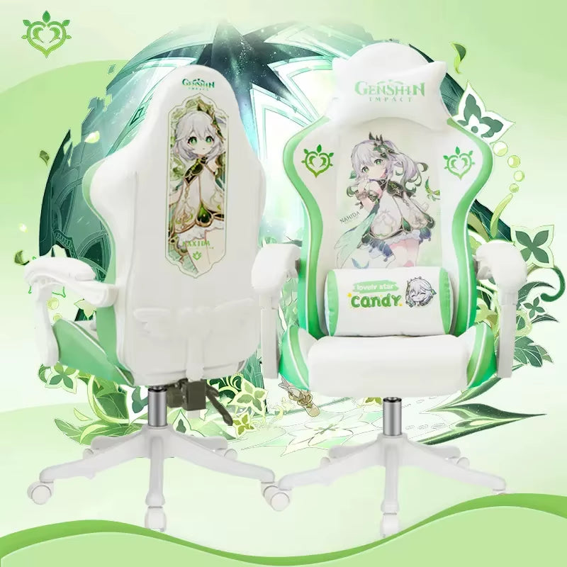 2024 New Gaming Chair Gaming Chair Ergonomic Chair Computer Chair Home Office Comfortable Reclining, Nylon Foot Game Chair